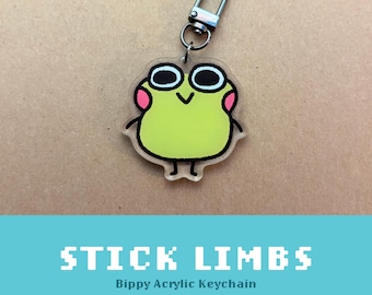 Stick Limbs Bippy Acrylic Keychain