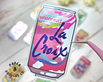 La Croix-Aufkleber: 2,5-Zoll-Metallic-Vinyl-Aufkleber