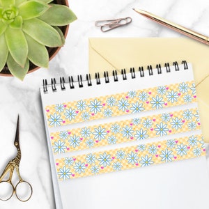 Daisies Washi Tape - 20mm x 5m - Crafting Tape | Journaling Tape | BuJo Tape | Kawaii Washi Tape | Scrapbooking Washi Tape | Cottagecore