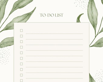 Digital planner to do list minimalist pretty