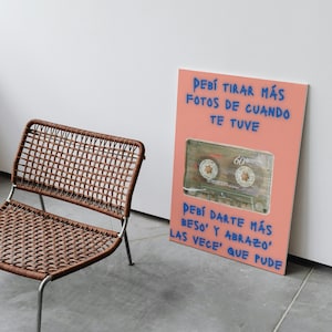 Bad Bunny - Debi Tirar Mas Fotos / Minimalistic Poster / Wall Art / Home Decor