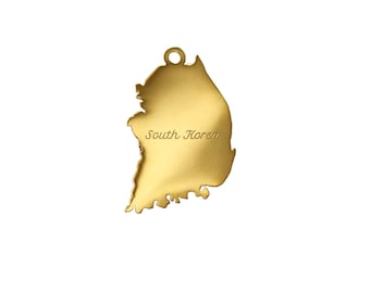 South Korea Shaped Charm, Pendant, Necklace, Earrings, Bracelet, Souvenir