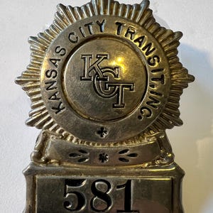 Vintage Kansas City Transit INC. Badge