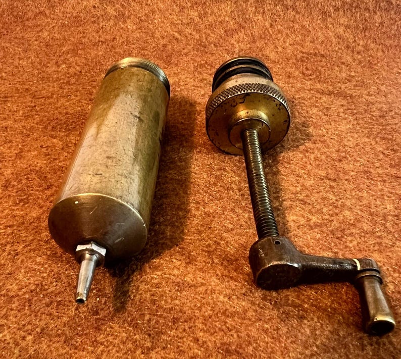 Vintage small oiler grease gun bild 3