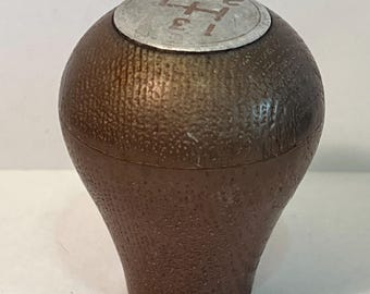 Vintage wood look shift knob 4 speed