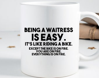 Waitress Mug, Funny Waitress Gift, Waitress Present, Waitress Coffee Cup, Waitress Gifts Idea HS441