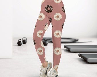 Donuts Leggings, Donuts Print, Donuts Yoga Pants, Donuts Gift HL43
