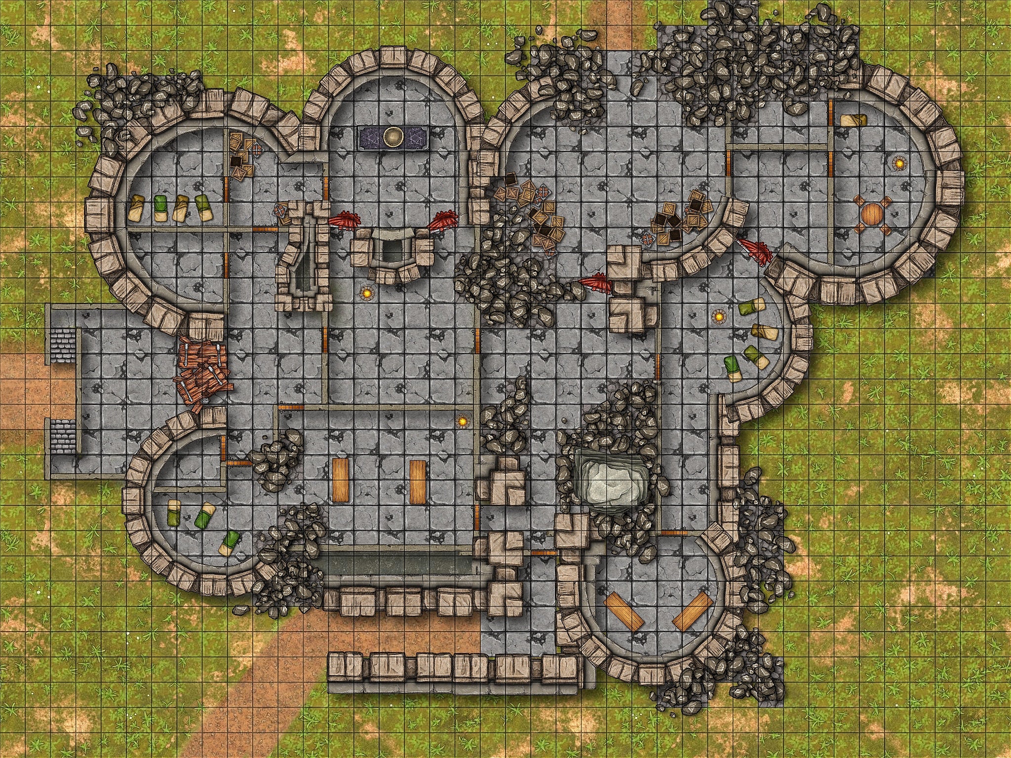 Lost Mine of Phandelver Goblin Arrows, Map, Cragmaw Castle Battle Map, Town Map, Dnd Maps, Town