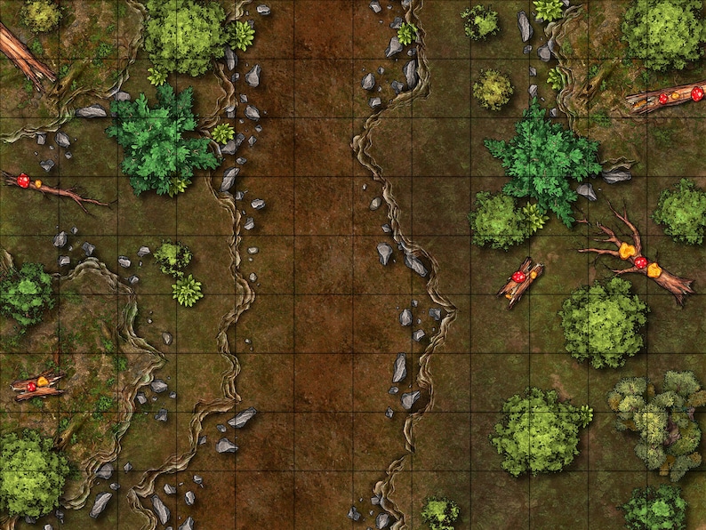 Modular Forest Battle Map - Etsy