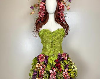 Fairycore Sage Green Forest Fairy Floral Dress Plus Size Prom Corset Dress - Etsy Fairycore Sage Green Forest Fairy Floral Dress Plus Size Prom Corset Dress - Etsy
