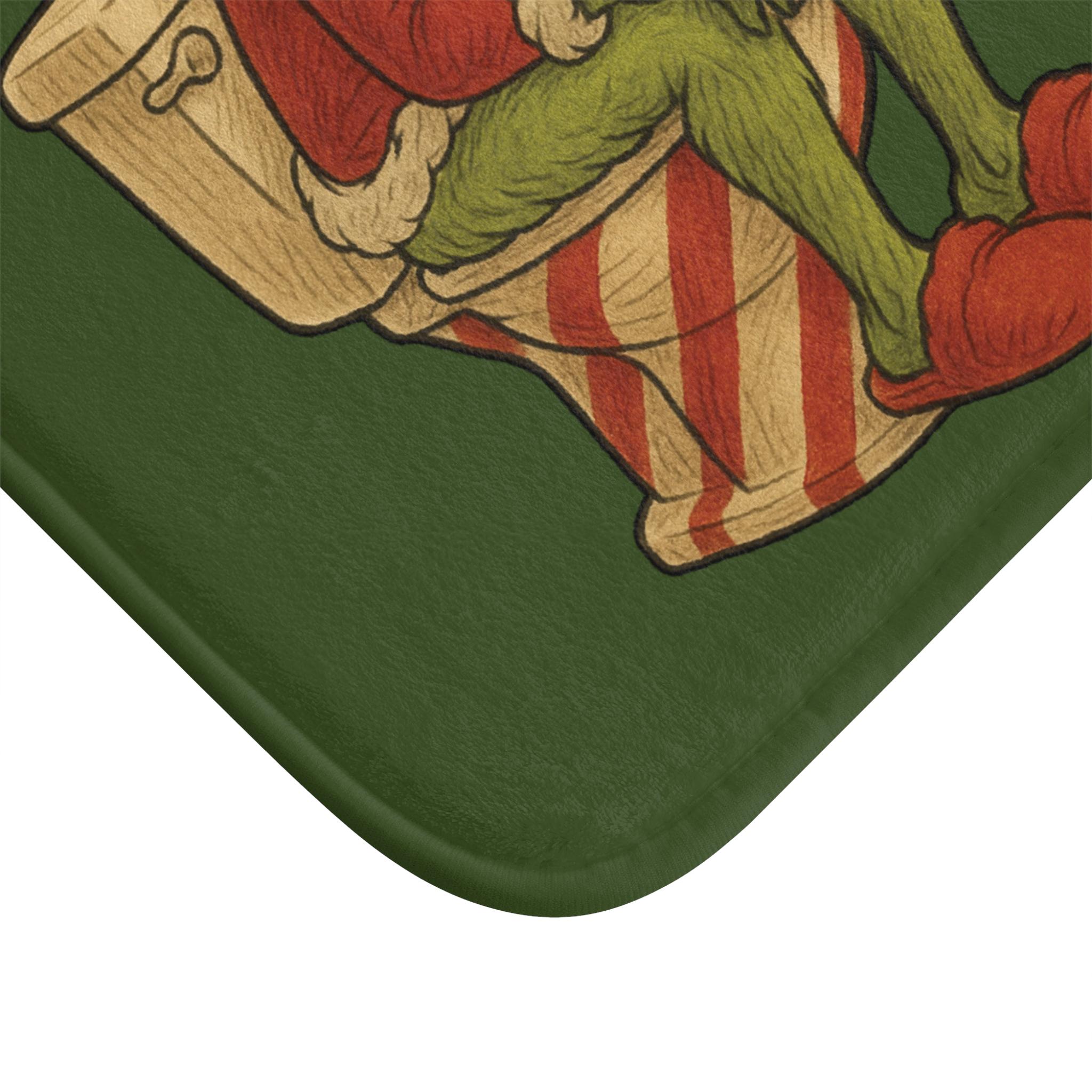 Get Out, Grinch Bath Mat| Bathroom Mat| Christmas Décor| Funny ...