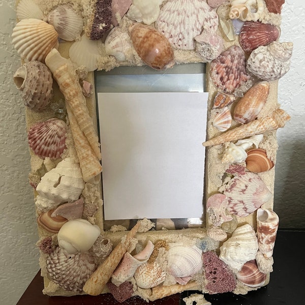 Seashell 5x7 Picture frame with sells from the Sea of Cortez