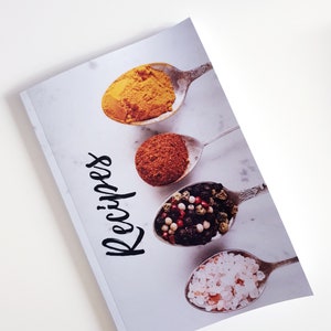 Recipe Book, Blank Recipe Book, Recipe Book For Own Recipes, Spices Design, 6 x 9 inches - Paperback