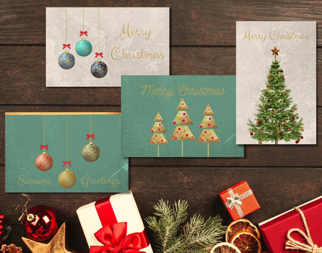 Printable Christmas Card Printable Greeting Cards Etsy