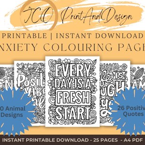 Kleurplaten Angst, kleurplaten grote letter, kleurplaten positieve citaten, kleurplaten voor volwassenen, kleurplaten voor volwassenen, Mindfulness Coloring, A4, afdrukbaar