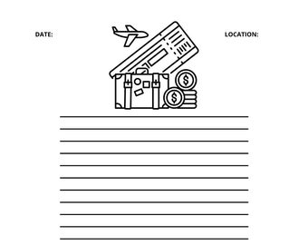 Simple travel journal template