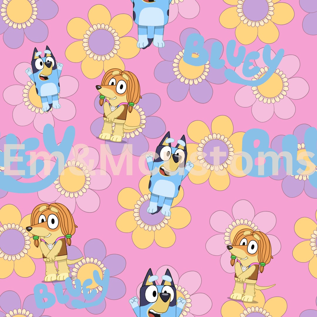 Bluey PNG Seamless File - Etsy