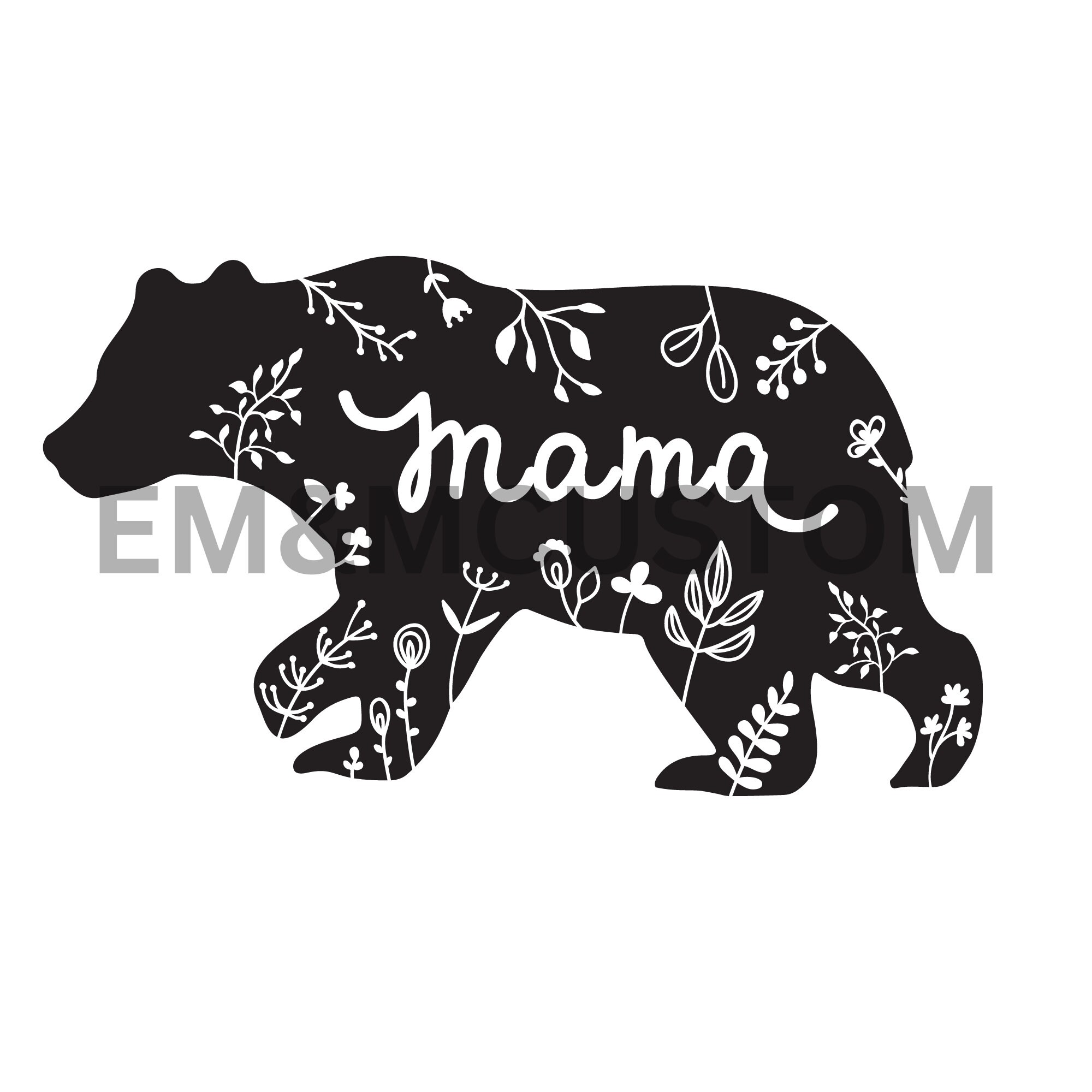 Mama Bear PNG Downloadable File - Etsy