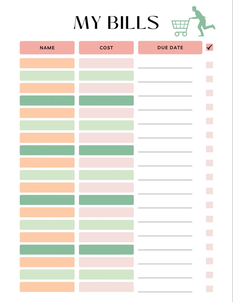 Budget Planner Kit, Printable Budget Planner Templates Bundle, Monthly ...