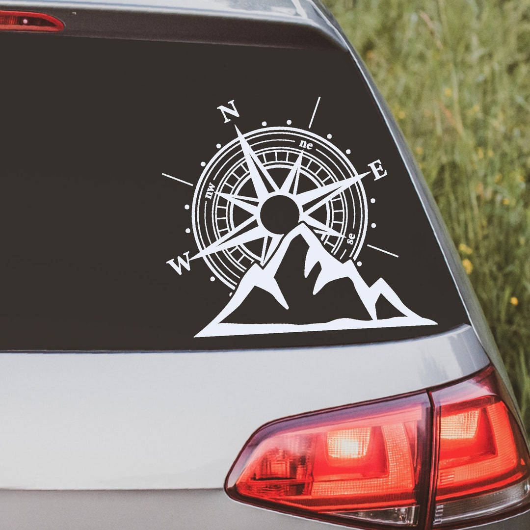Compass Car Sticker, Bumper Sticker, Vinyl Car Decal - Etsy