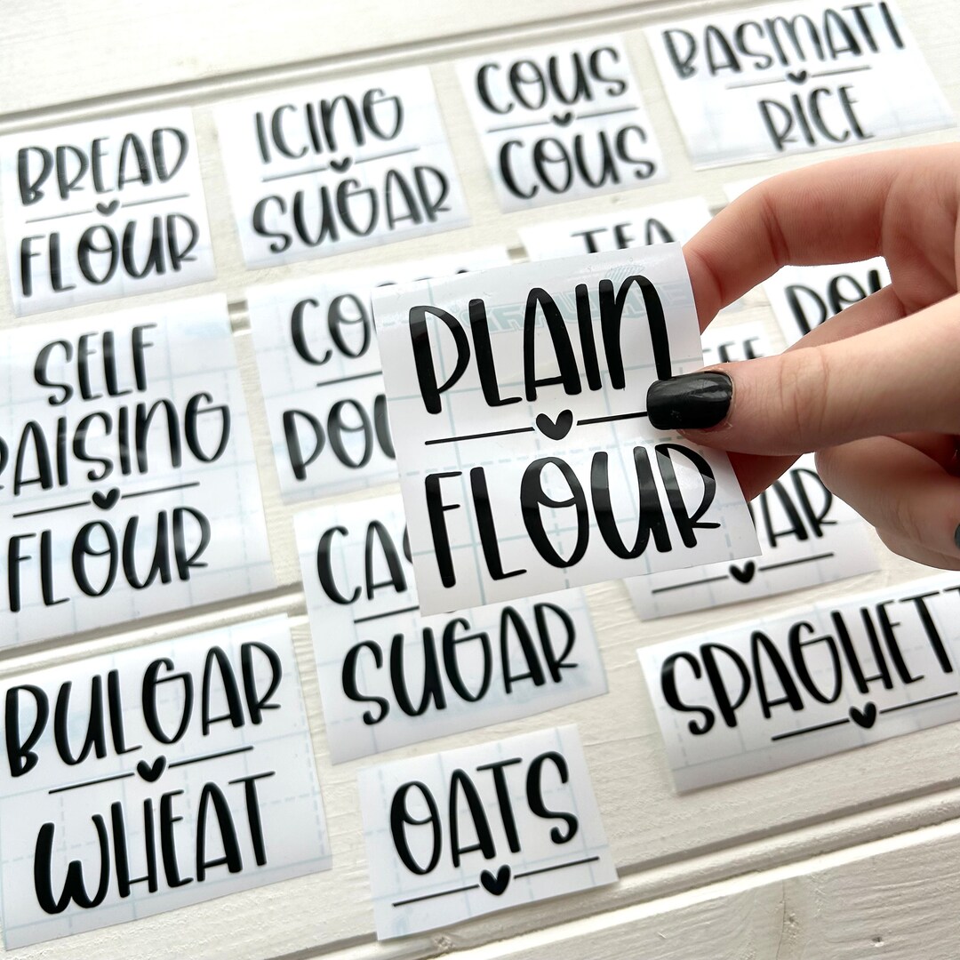 Custom Kitchen Decals, Canister Labels, Labels for Kitchen Jars - Etsy