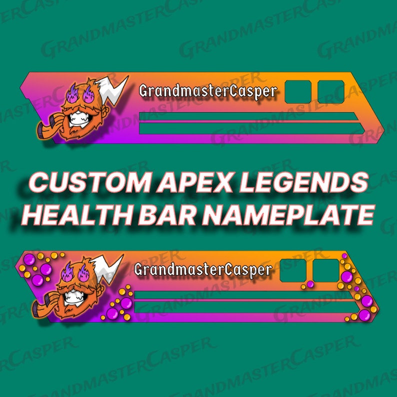 CUSTOM Apex Legends Health Bar Overlay Nameplate Etsy