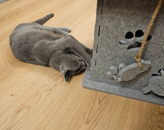 Acoustic Felt Cat House - Cozy Pet Furniture