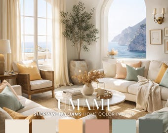 Umami Sherwin-Williams Whole House Color Scheme | Interior Paint Swatches (PDF Download)