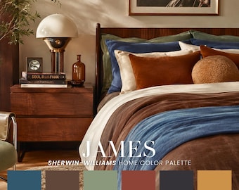 James Home Color Palette | Sherwin Williams Eclectic Scheme (Digital Download)