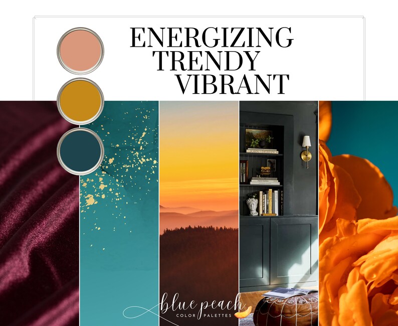 Charisma Interior Design Color Palette With Hex Codes for Etsy