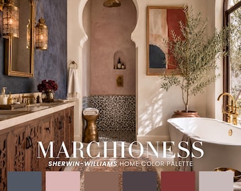 Marchioness Home Color Palette | Sherwin Williams Scheme (PDF)