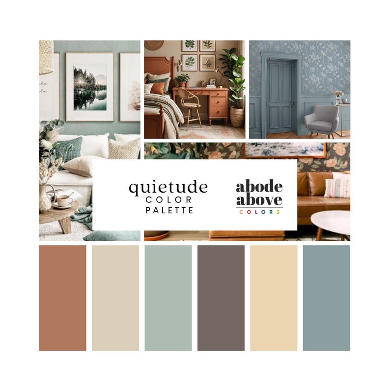 Quietude Home Color Palette Sherwin Williams 2025 Whole House Color