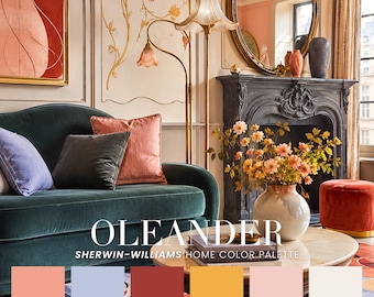 Oleander Home Color Palette | Sherwin Williams Retro Maximalist Scheme (PDF)