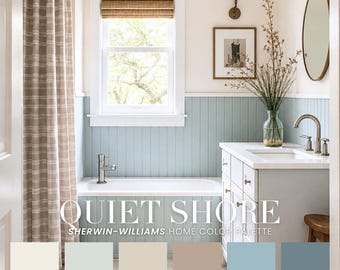 Coastal Paint Color Palette | Sherwin-Williams Scandinavian Scheme (PDF)