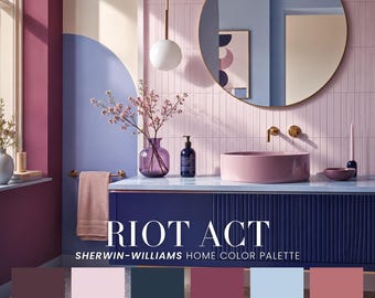 Riot Act Home Color Palette | Modern Glam Interior Paint Scheme (PDF)