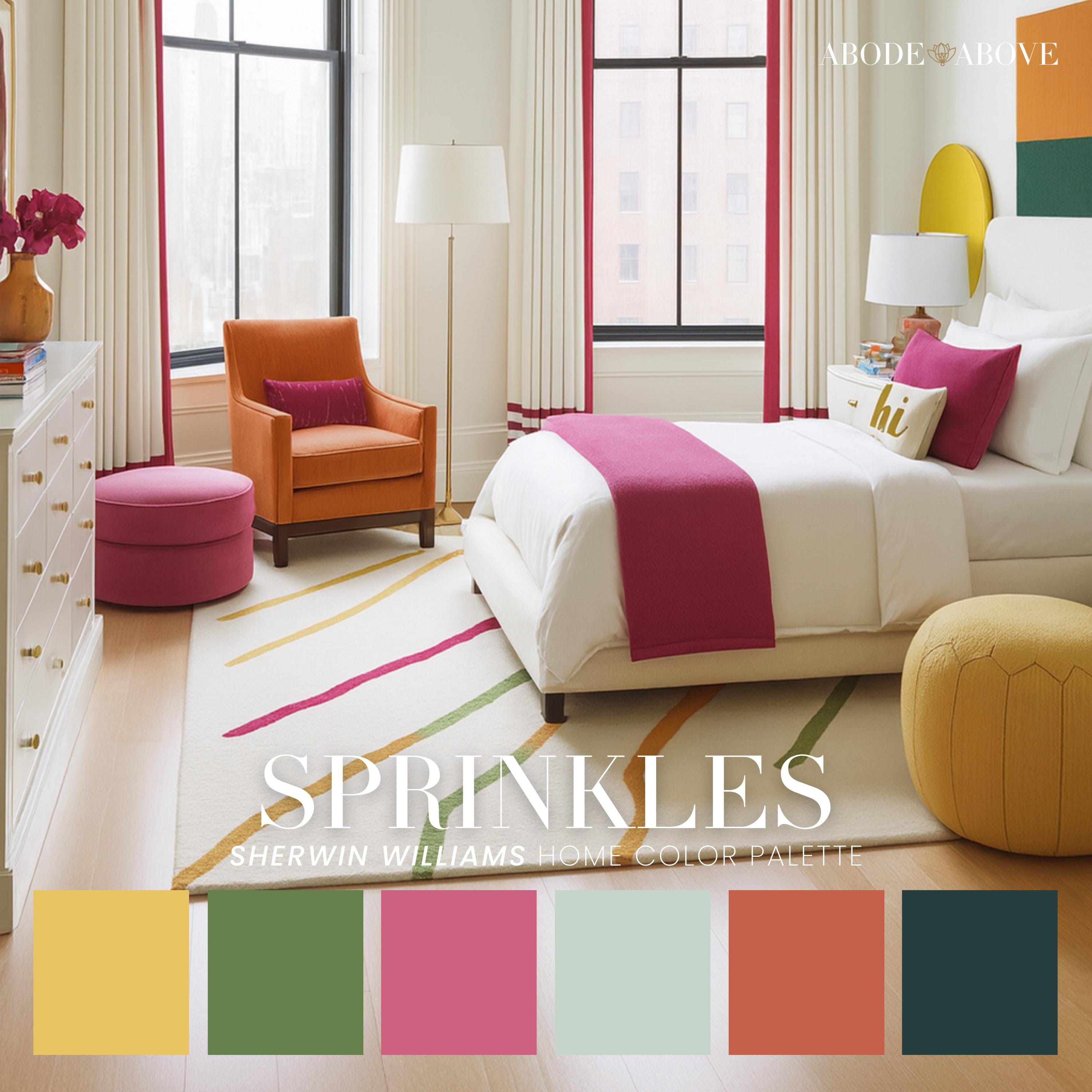 Paleta de colores Sprinkles Home / Esquema de pintura para habitaciones  infantiles de Sherwin Williams (PDF) - Etsy México, image size:3000x3000