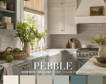 Pebble Home Color Palette | Sherwin-Williams Interior Paint Scheme (PDF)