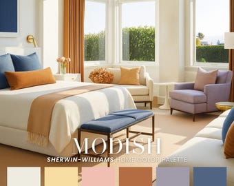 Mid Century Modern Paint Color Palette | Sherwin-Williams (Digital Download)