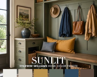 Sunlit Home Color Palette | Interior Paint Scheme (Digital Download)