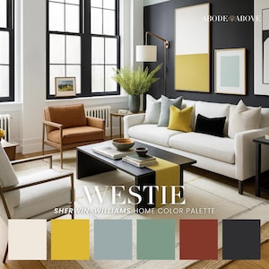 West Elm Inspired Home Color Palette | Modern Paint Scheme (PDF)
