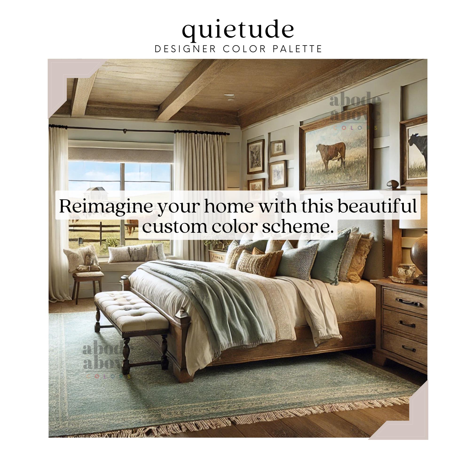 Quietude Home Color Palette Sherwin Williams 2025 Whole House Color