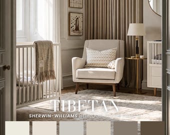 Tibetan Sherwin-Williams Whole House Color Scheme | Interior Paint Swatches (PDF Download)