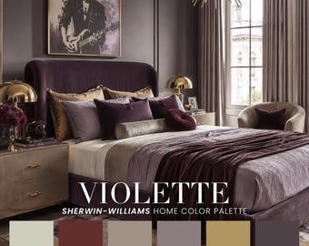 Violette Home Color Palette | Sherwin Williams Paint Color Scheme (Digital Download)