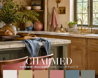 Charmed Eclectic Bohemian Color Palette | Sherwin-Williams Paint Scheme (PDF)