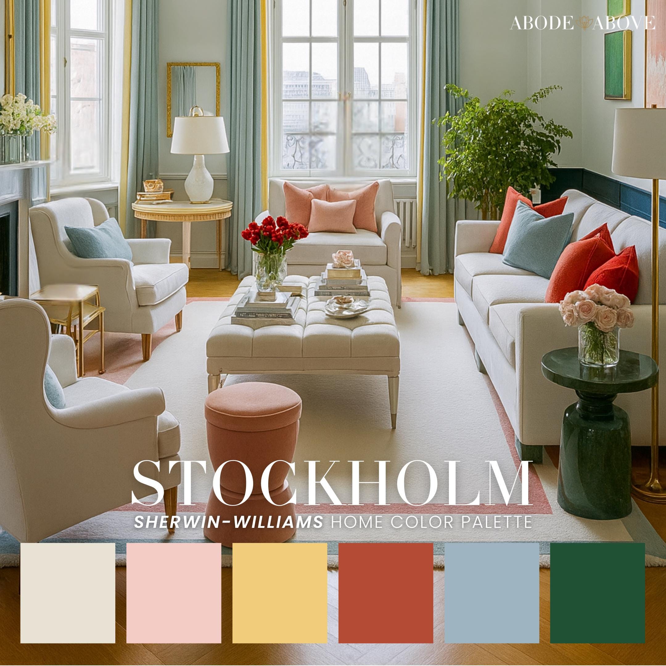 Stockholm Home Color Palette | Scandinavian Modern Scheme (PDF) - Etsy