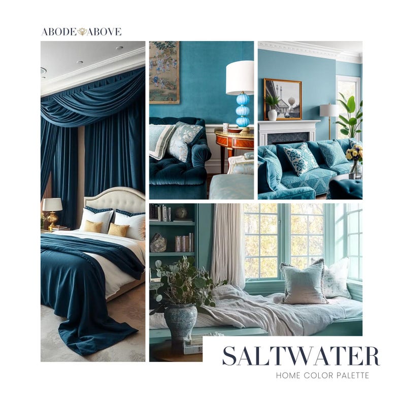 Saltwater Coastal Color Palette | Sherwin-williams Paint Scheme (PDF ...