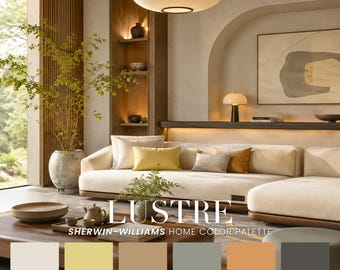 Lustre Home Color Palette | Vintage Eclectic Interior Paint Scheme (PDF)