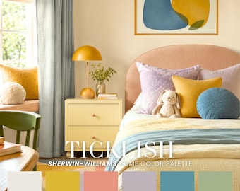 Ticklish Kids Room Color Palette | Sherwin-Williams Paint Scheme (PDF)