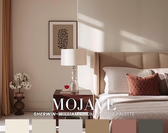 Mojave Sherwin-Williams Whole House Color Scheme | Interior Paint Swatches (PDF Download)