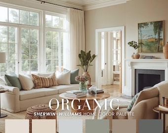 Organic Home Color Palette, Sherwin-Williams Paint Scheme (PDF)